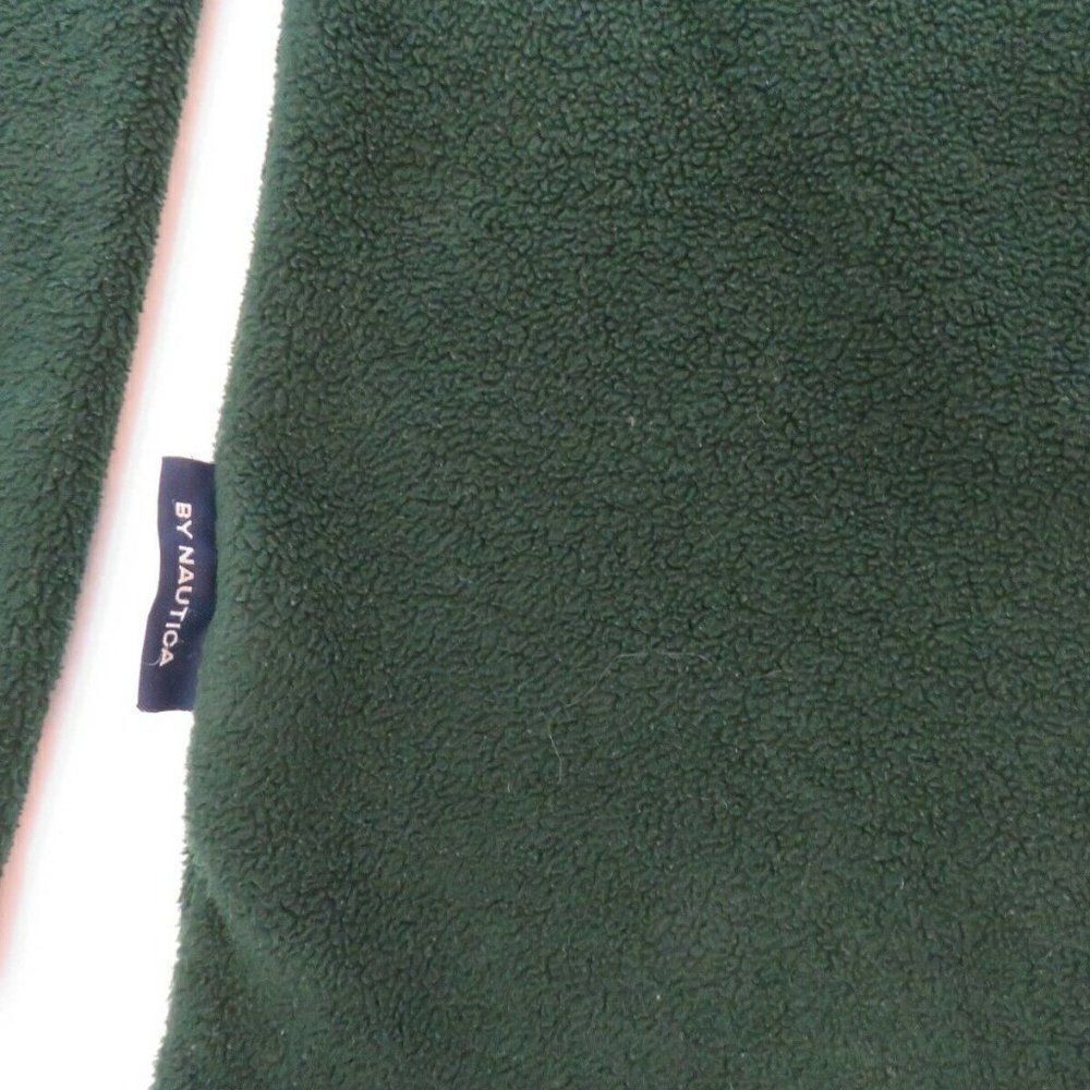Nautica Sweater Adult Medium Green Pullover Button-Up NauTech Fleece Men's - Picture 6 of 10